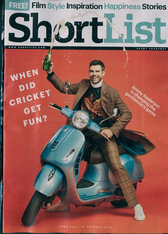 UK Shortlist Magazine 18 Oct 2018: RAMI MALEK ### Jimmy Anderson