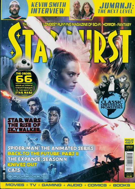UK Starburst magazine Dec 2019: STAR WARS: RISE OF THE SKYWALKER DAISY RIDLEY