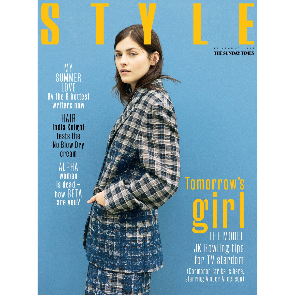 UK Style magazine 13 August 2017 Amber Anderson Strike Pharrell Williams