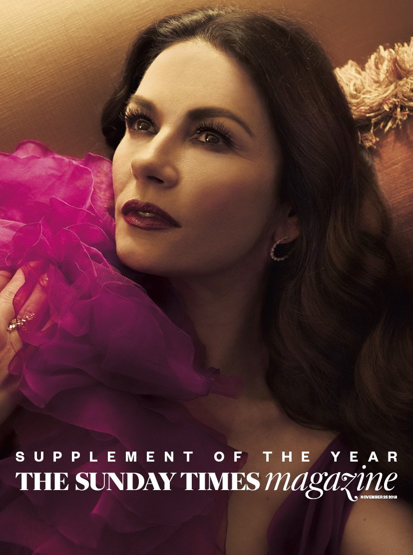 UK Sunday Times Magazine November 2018: CATHERINE ZETA JONES COVER STORY