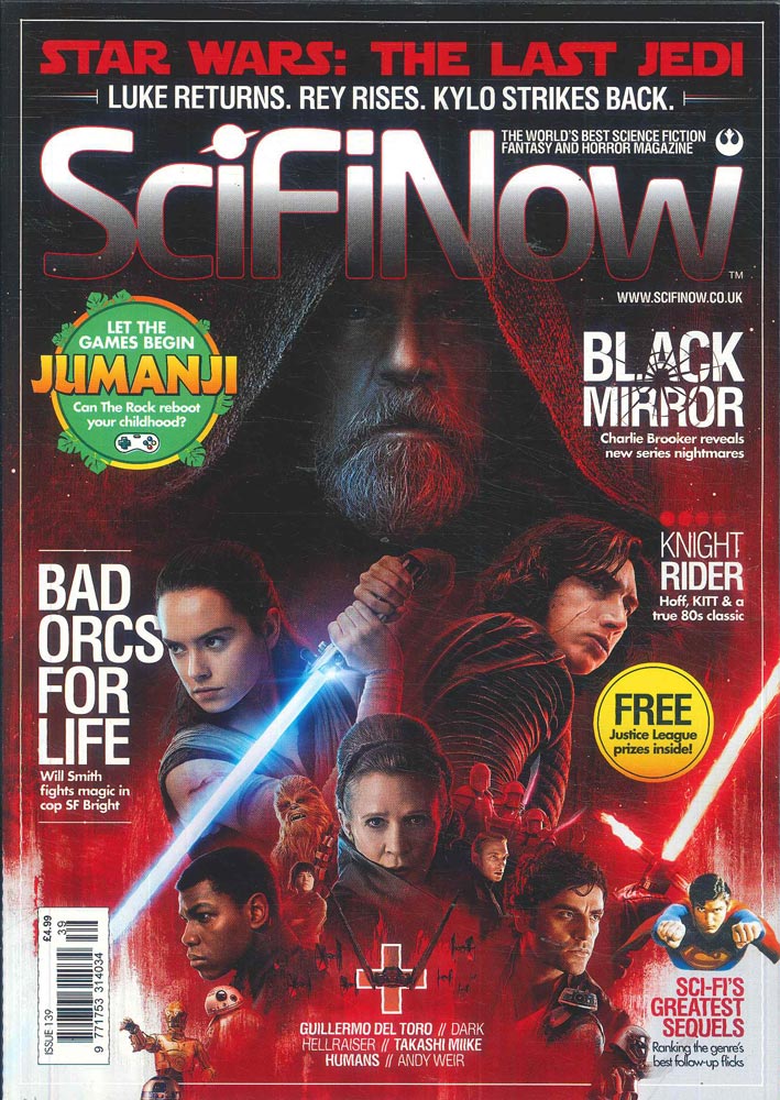 UK Sci Fi Now Magazine #139 Star Wars: The Last Jedi Adam Driver Daisy Ridley