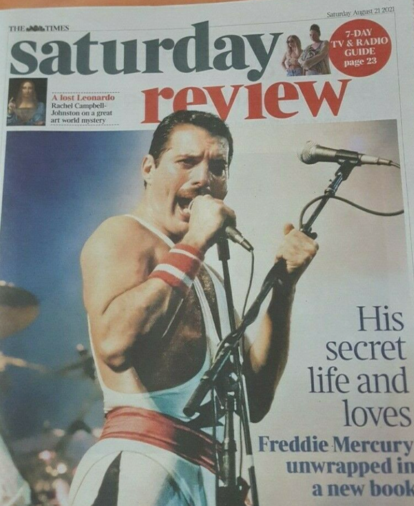 Times Saturday Review 21th August 2021 Freddie Mercury Queen