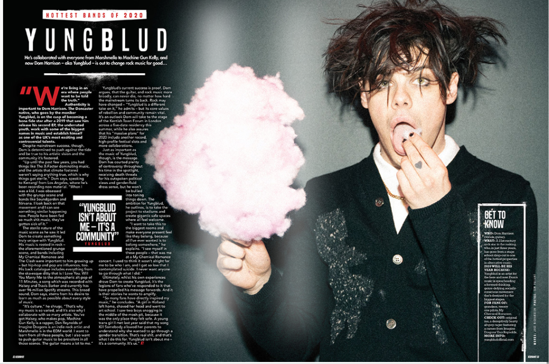 KERRANG! January 2020: POPPY Cover + Art Print - Yungblud interview