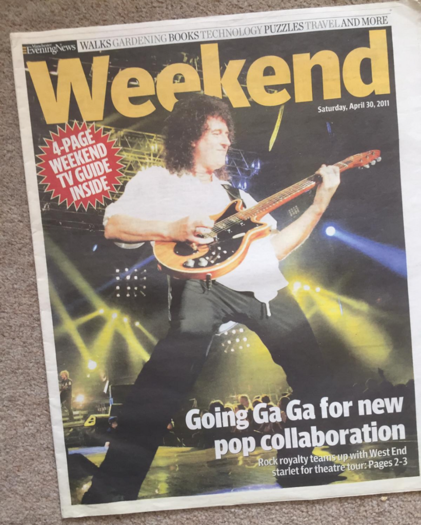 Weekend Supplement April 10 2011: Brian May Queen Cover