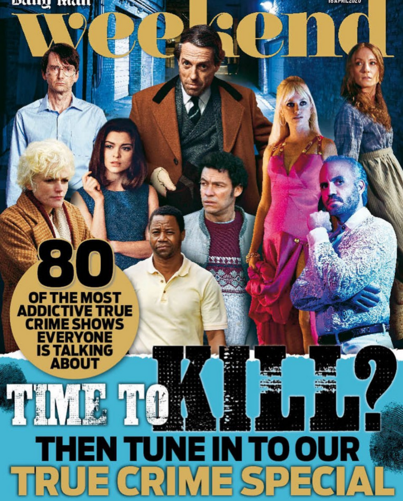 UK WEEKEND Mag April 2020: MICHELLE HARDWICK Luke Evans DAVID TENNANT Eric Bana