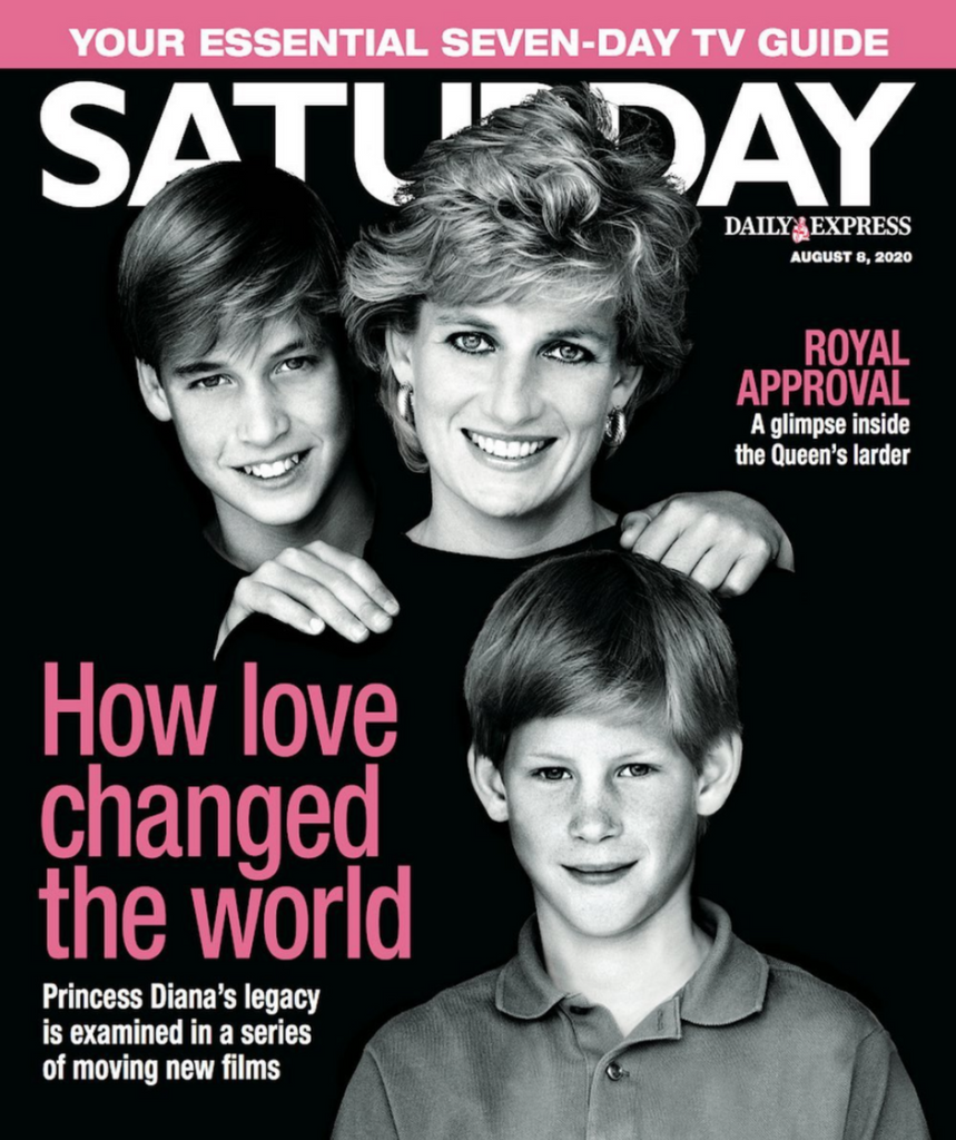 SATURDAY Magazine 08/2020: PRINCESS DIANA COVER FEATURE Prince Harry William