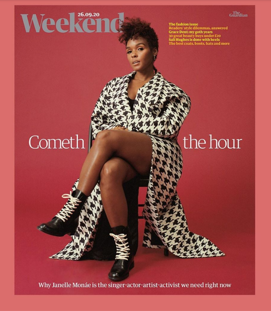 UK Guardian Weekend Magazine Sept 2020: JANELLE MONAE COVER STORY INTERVIEW