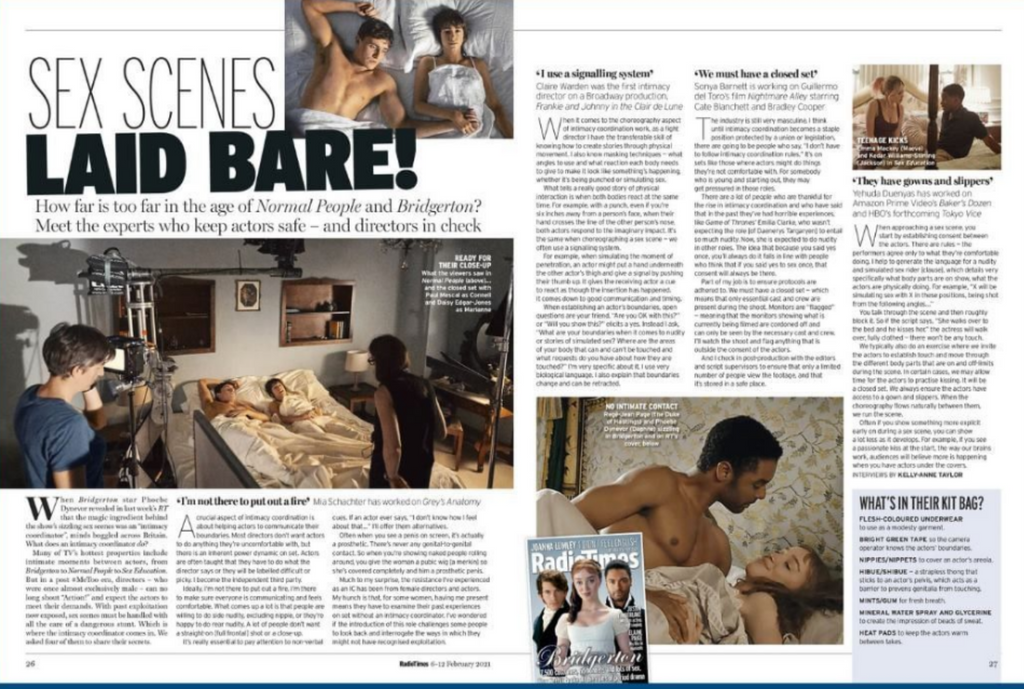 Radio Times Magazine Feb 6th 2021: BRIDGERTON Rege-Jean Page PHOEBE DYNEVOR