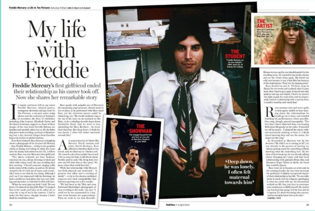 UK Radio Times Magazine April 2021: FREDDIE MERCURY Queen