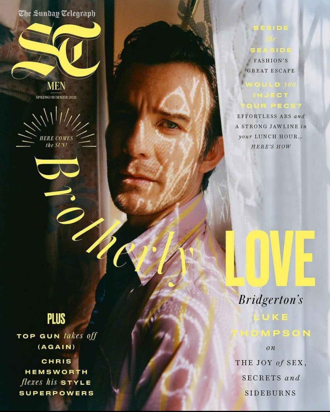 ST Men Magazine March 2021: LUKE THOMPSON Bridgerton Cover
