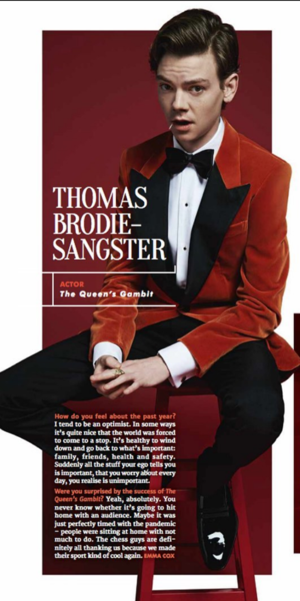 DAVID TENNANT Noel Gallagher Thomas Sangster: UK Radio Times Magazine June 2021