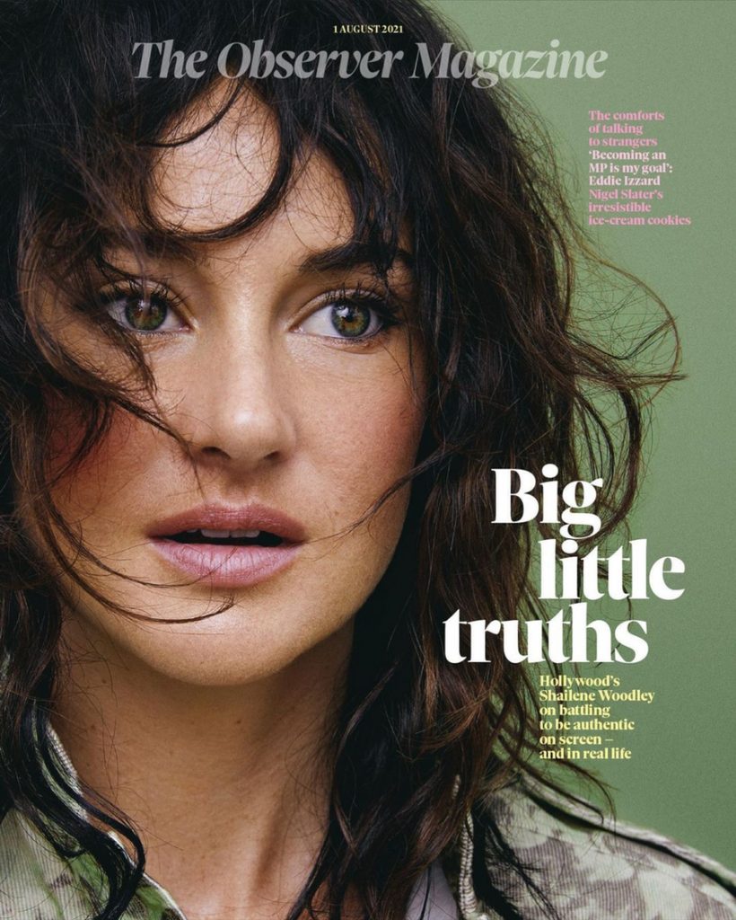 UK Observer Magazine August 2021 Shailene Woodley Cover - Eddie Izzard