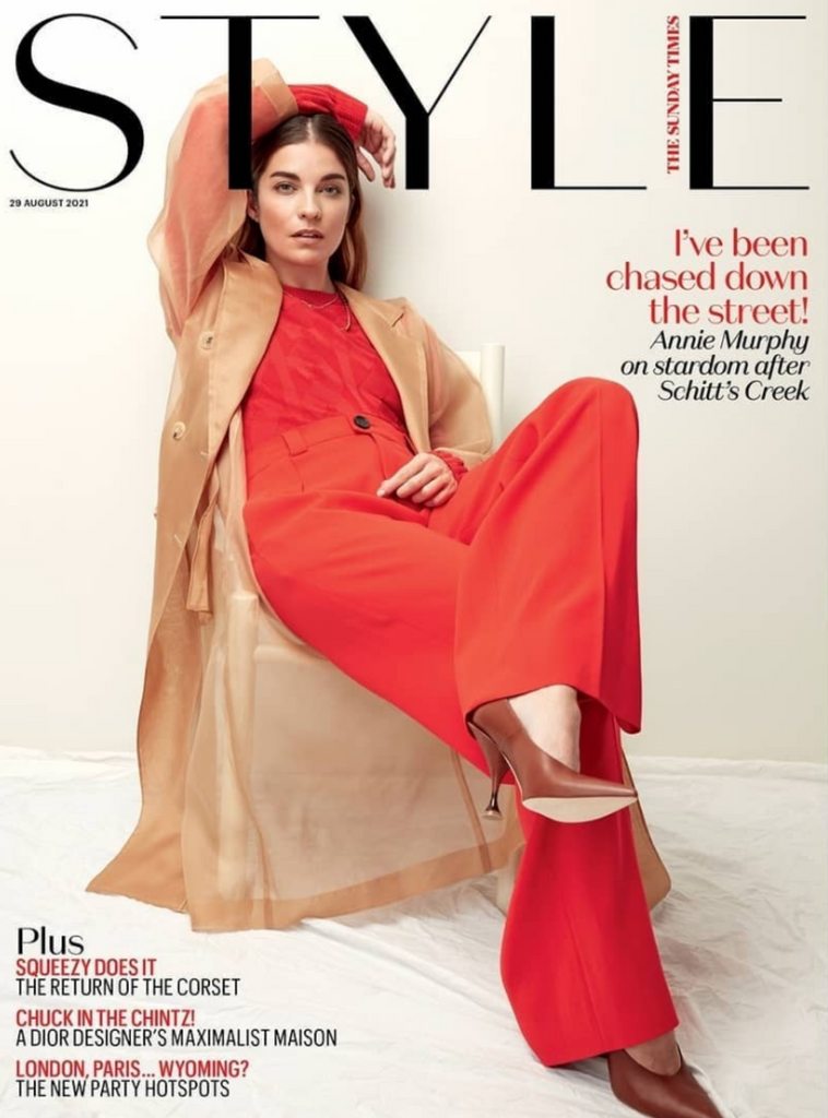 STYLE magazine August 2021 ANNIE MURPHY Schitt's Creek cover and interview