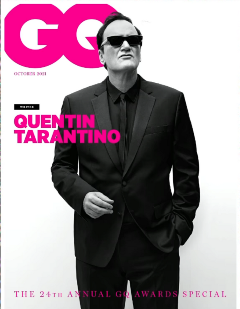 BRITISH GQ Magazine UK October 2021 QUENTIN TARANTINO COVER FEATURE
