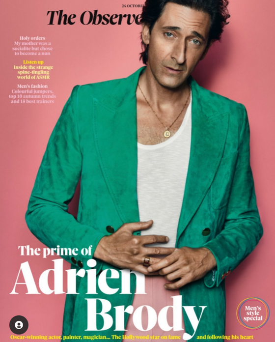 OBSERVER Magazine October 2021: ADRIEN BRODY COVER FEATURE The French Dispatch