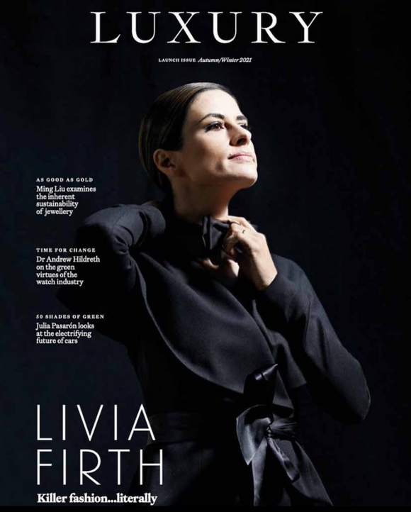 LUXURY Mag A/W 2021 LIVIA FIRTH Cover Feature Colin Firth