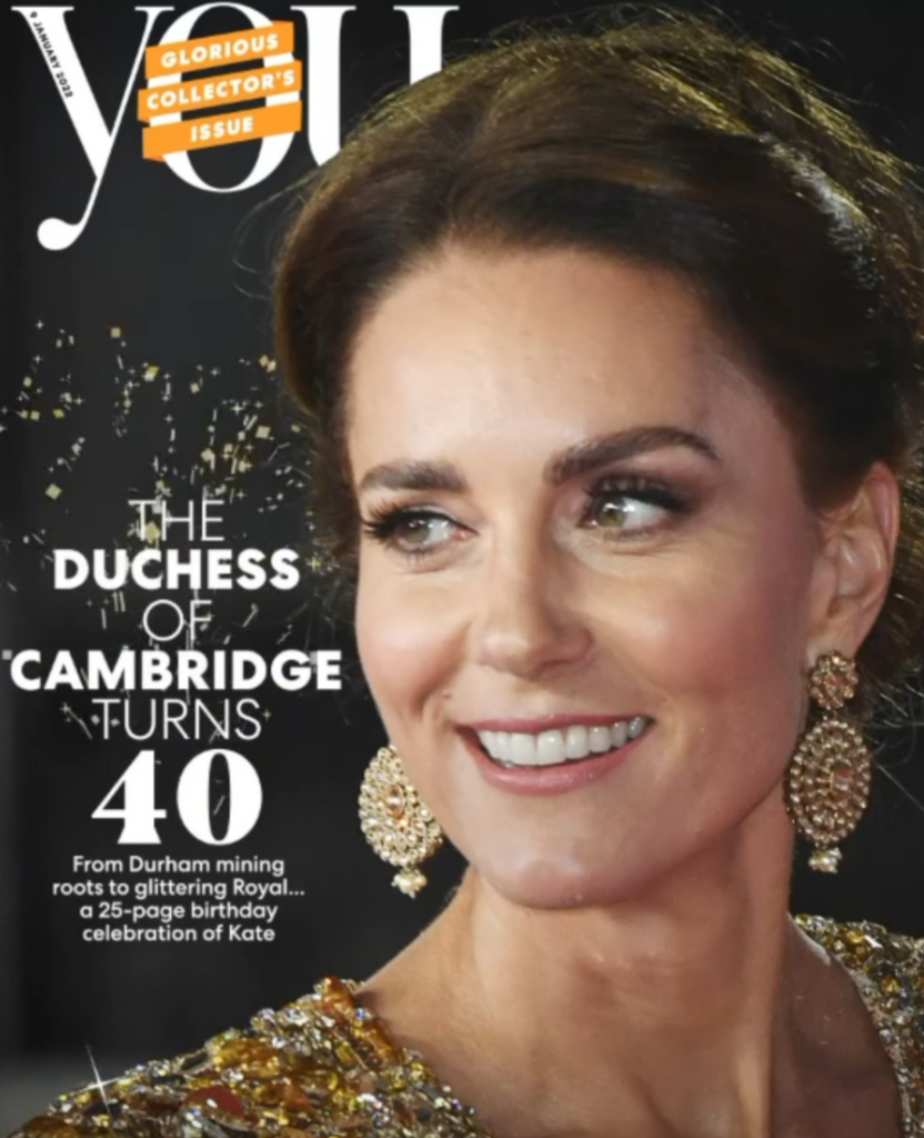 UK You Magazine Jan 2022: Kate Middleton Duchess of Cambridge - Catherine at 40
