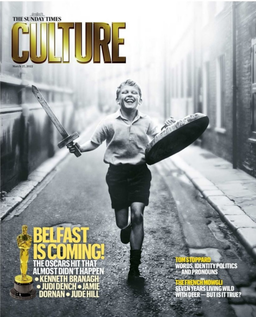 CULTURE Magazine 27/03/2022 BELFAST Jamie Dornan Jude Hill Caitriona Balfe