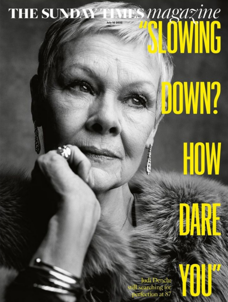 SUNDAY TIMES magazine 10th July 2022 Judi Dench Volodymyr Zelensky