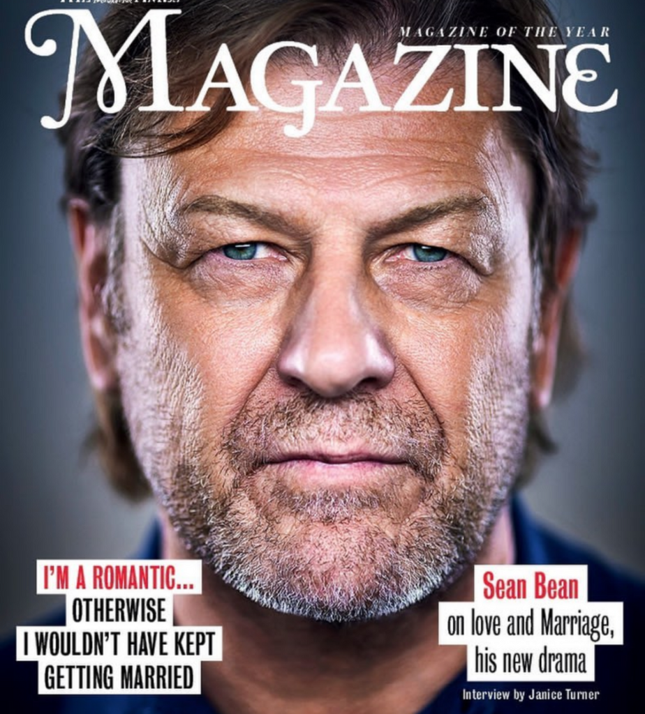 TIMES magazine August 2022 Sean Bean Cover
