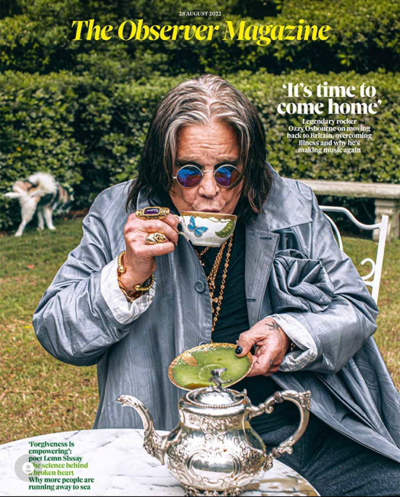 OBSERVER magazine 28 August 2022 Ozzy Osbourne cover and interview Bla ...