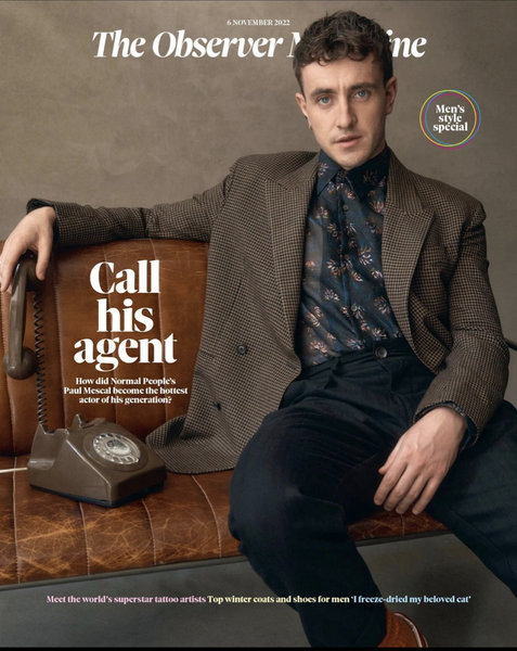 PAUL MESCAL Normal People OBSERVER MAGAZINE 06/11/2022 ...