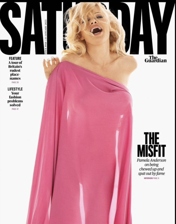 The Guardian Saturday Magazine - 21st January 2023 - Pamela Anderson Maneskin