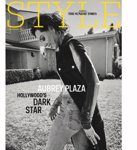 UK Style Magazine 5th November 2017  Aubrey Plaza Cover Story Exclusive Interview
