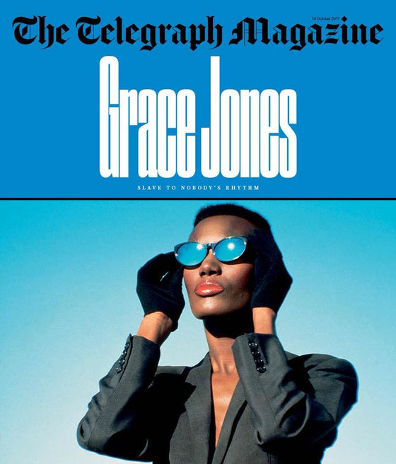 Grace Jones on the cover of Telegraph Magazine