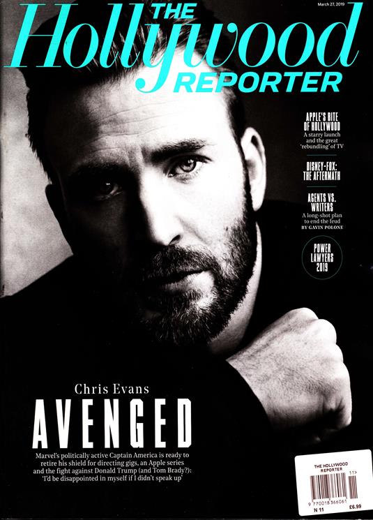 The Hollywood Reporter Magazine 2019 - Chris Evans Cover Interview