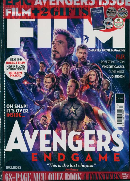 TOTAL FILM MAGAZINE - April 2019: Avengers: Endgame Robert Pattinson Judi Dench