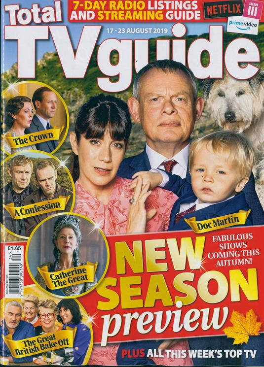 Total TV Guide August 2019 Martin Clunes Doc Martin
