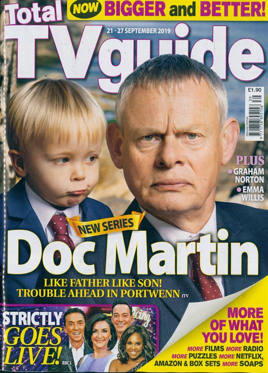 TOTAL TV GUIDE Magazine 21 Sep 2019: MARTIN CLUNES Doc Martin