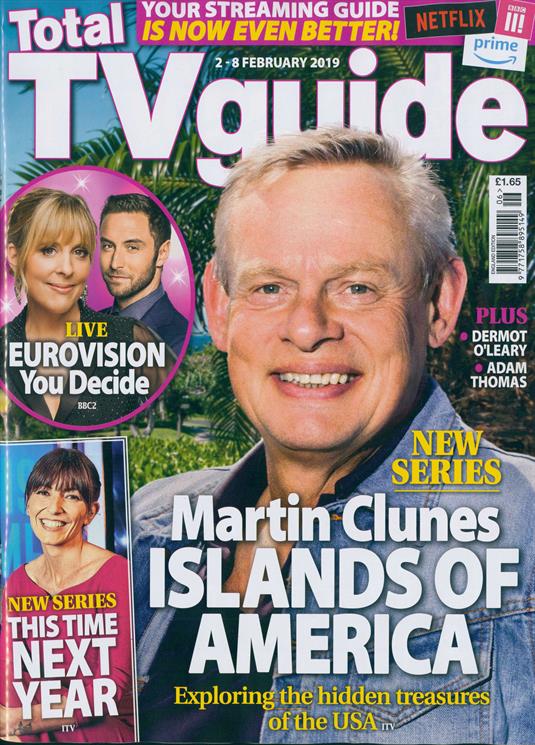 Total Tv Guide Magazine 29 January 2019: MARTIN CLUNES COVER