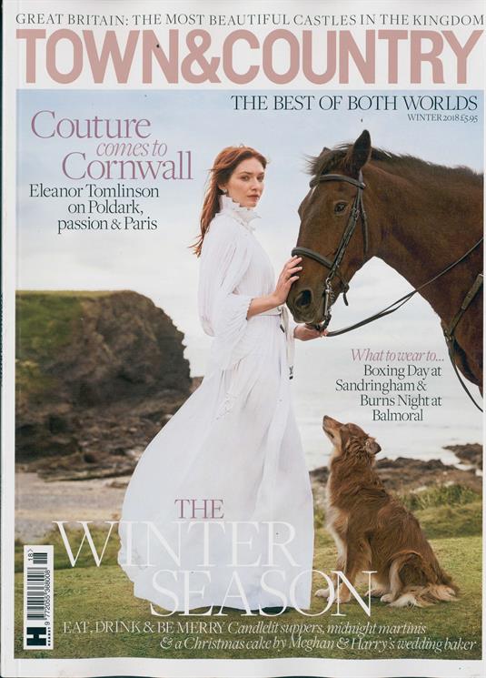 Town And Country Magazine Winter 2018 Eleanor Tomlinson Poldark Cover