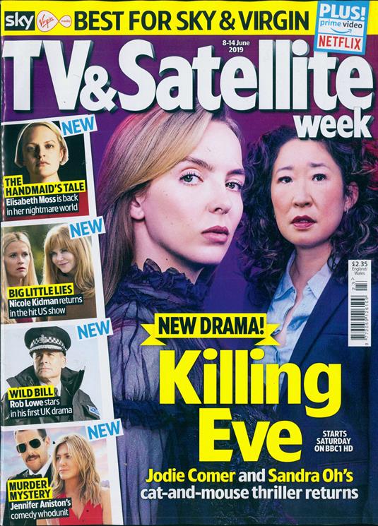 TV & SATELLITE Magazine June 2019: Killing Eve Cover - Jodie Comer & Sandra Oh