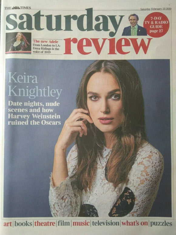 UK Times Review February 2019: KEIRA KNIGHTLEY Nadine Labaki FREYA RIDINGS