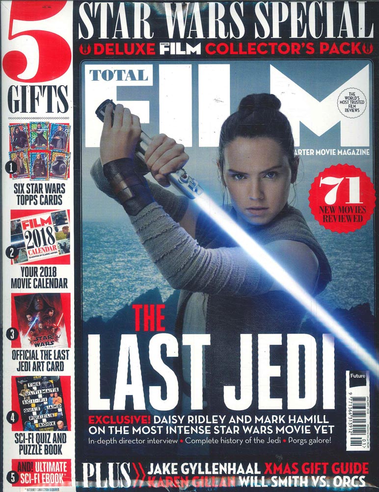 Total Film Magazine January 2018 #266 Star Wars: The Last Jedi Collectors Pack Daisy Ridley