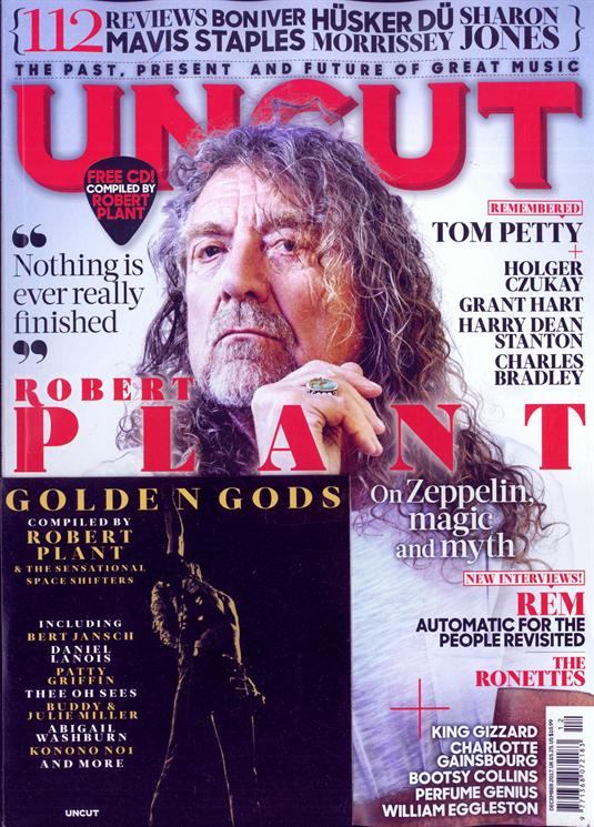 Robert Plant on the cover of Uncut Magazine December 2017