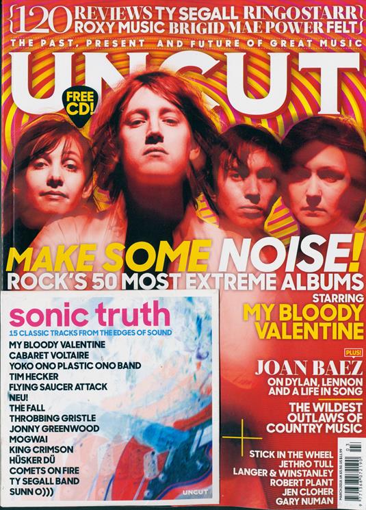 UNCUT magazine March 2018 My Bloody Valentine Joan Baez Jethro Tull Gary Numan