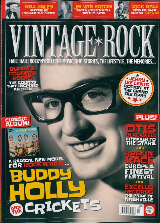 Vintage Rock Magazine #41: (May/Jun 2019) Buddy Holly And The Crickets