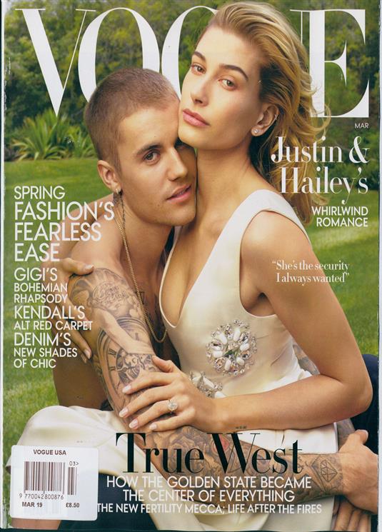 Vogue USA Magazine March 2019: JUSTIN BIEBER & HAILEY BALDWIN