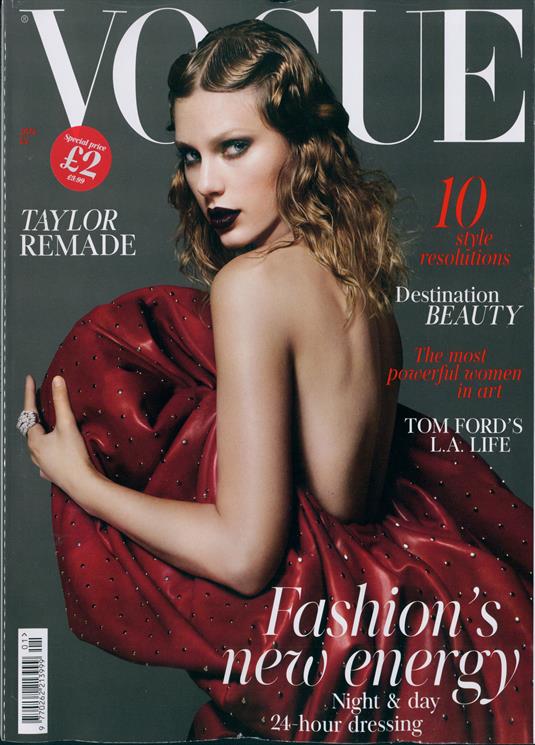 Taylor Swift on the cover of UK Vogue
