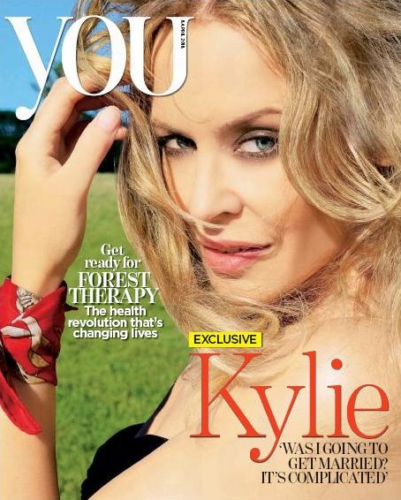 Kylie Minogue You Magazine Interview Cover Article 08/04/18 Golden