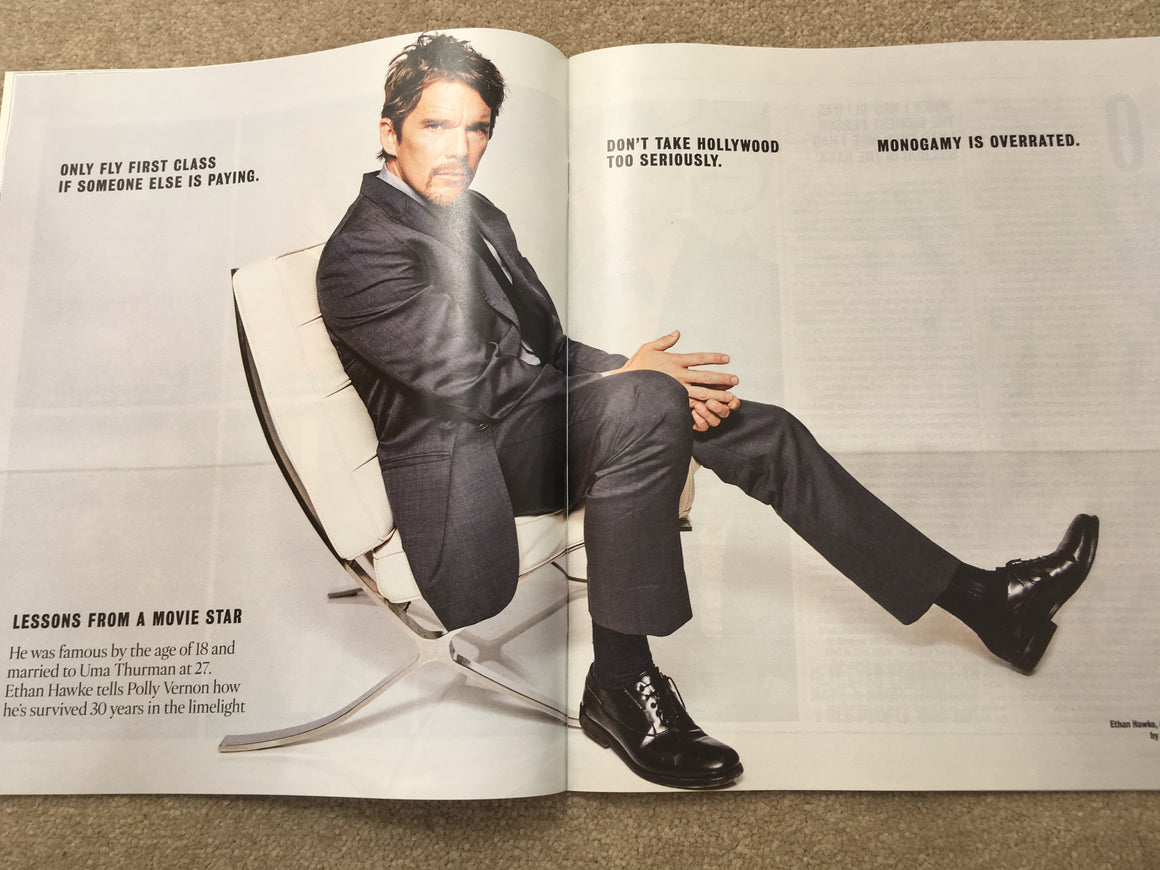 UK Times magazine 29 July 2017 Ethan Hawke Photo Interview - Kate Hudson