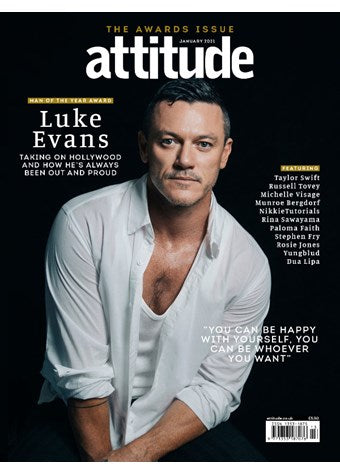 UK Attitude Magazine #330: LUKE EVANS COVER FEATURE