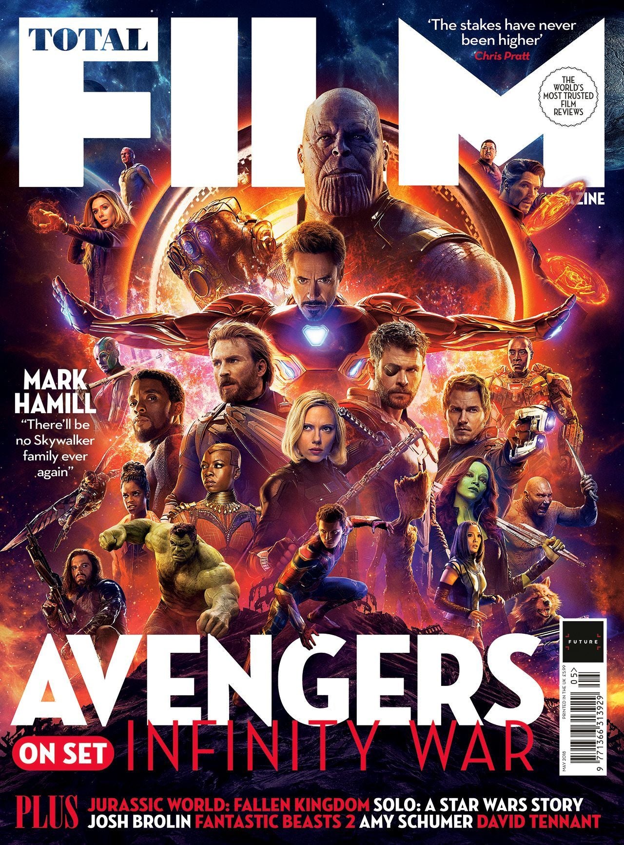 Total Film Magazine May 2018: AVENGERS: INFINITY WAR SEBASTIAN STAN CH -  YourCelebrityMagazines