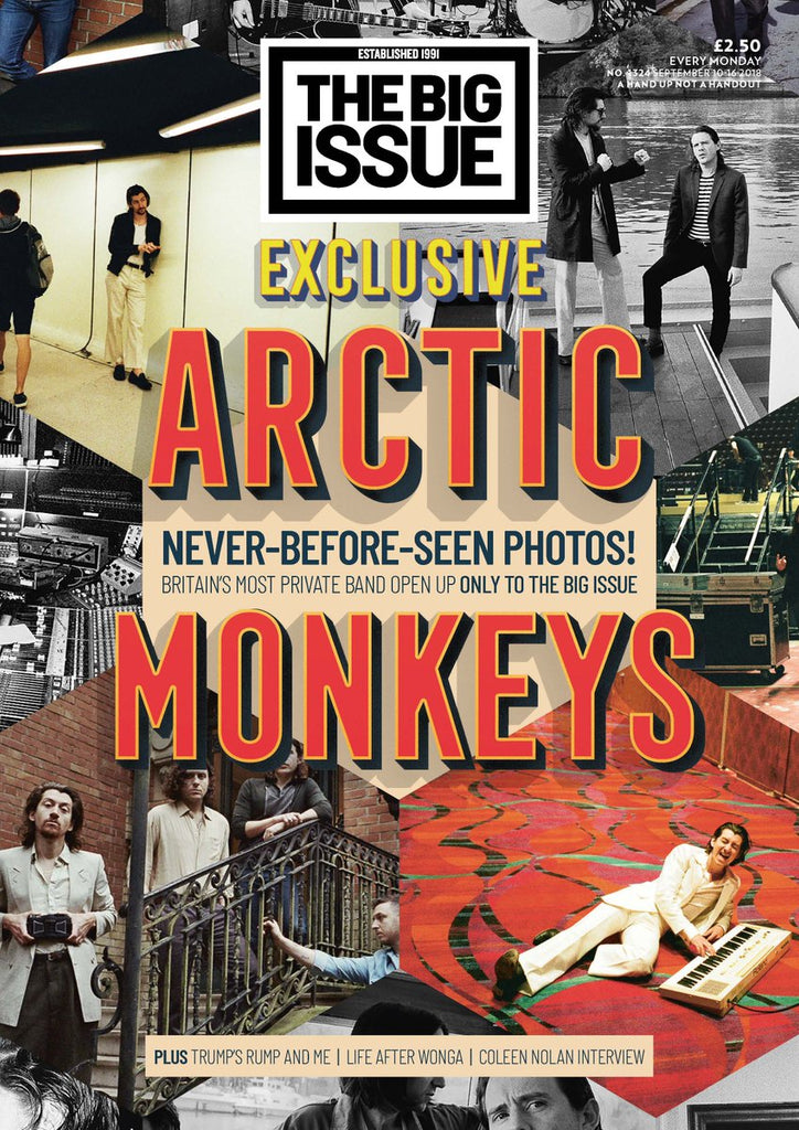 UK Big Issue Magazine Sept 2018: The Arctic Monkeys Exclusive - Never Before Seen Photo