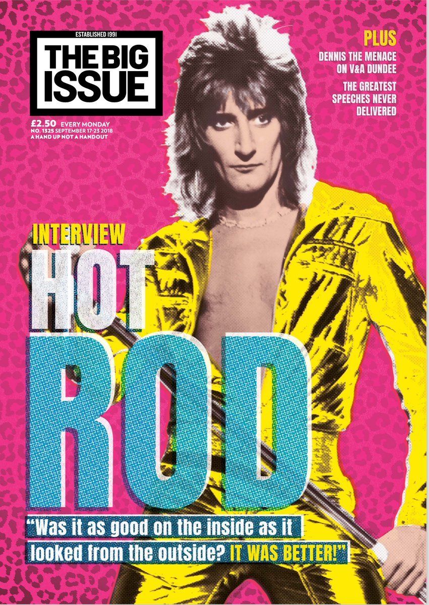 UK Big Issue Magazine (17 Sep 2018) Rod Stewart Exclusive Interview