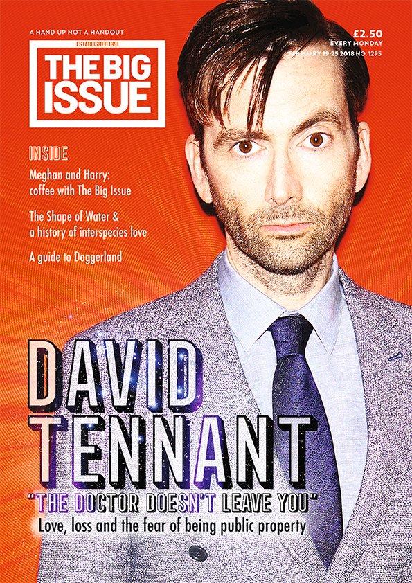 BIG ISSUE MAGAZINE FEB 2018 DAVID TENNANT COVER EXCLUSIVE INTERVIEW